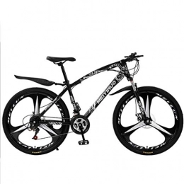 GXQZCL-1 Mountain Bike GXQZCL-1 Mountain Bikes, 26" Mountain Bicycles, 21 / 24 / 27 speeds, Carbon Steel Frame with Dual Disc Brake and Front Suspension MTB Bike (Color : Black, Size : 21 Speed)