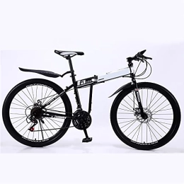 HAOANGZHE Mountain Bike HAOANGZHE Mountain bikes, collapsible mountain bikes 26 inches, 21 / 24 / 27 variable speed, variable speed double disc brakes, men's bicycles, ladies bicycles, children's bicycles