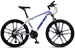 Suge Bike Hardtail Mountain Bikes, 26 Inch Sports Leisure Road Bikes Boys' Cycling Bicycle for Adults, for Sports Outdoor Cycling Travel Work Out and Commuting (Color : White Blue, Size : 30 speed)