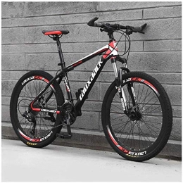 HCMNME Bike HCMNME durable bicycle, Outdoor sports 26" Adult Mountain Bike, 27Speed Drivetrain Front Suspension Variable Speed HighCarbon Steel Mountain Bike, Black Outdoor sports Mountain Bike Alloy frame w