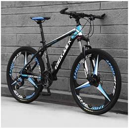 HCMNME Bike HCMNME durable bicycle, Outdoor sports Front Suspension Mountain Bike, 17Inch HighCarbon Steel Frame And 26Inch Wheels with Mechanical Disc Brakes, 24Speed Drivetrain, Black Outdoor sports Mounta