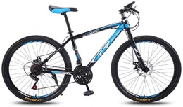 HCMNME Mountain Bike HCMNME Mountain Bikes, 24 inch bicycle mountain bike adult variable speed light bicycle spoke wheel Alloy frame with Disc Brakes (Color : Black blue, Size : 24 speed)