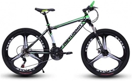 HCMNME Bike HCMNME Mountain Bikes, 24 inch mountain bike bicycle men and women lightweight dual disc brakes variable speed bicycle three-wheel Alloy frame with Disc Brakes (Color : Dark green, Size : 27 speed)