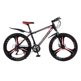 HEATL Bike HEATLE Outroad Mountain Bike 21 Speed 26 inch Bike Double Disc Brake Bicycles Bicycle Full Suspension MTB Cycling Exercise Hardtail Mountain Bikes(Red A, 26 Inch)