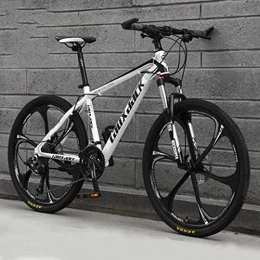 HFFFHA Mountain Bike HFFFHA 21 / 24 / 27 / 30-Speed 26 Inch Adult's Mountain Bikes, Suspension Mountain Bike, Mountain Bicycle With Adjustable Seat, Shock-absorbing Road Bike Bicycle (Size : 30 speed)