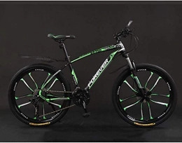 HFFFHA Mountain Bike HFFFHA 26 Inch 21 / 24 / 27 / 30-Speed Adult Mountain Bike, Mountain Trail Bike High Carbon Steel Outroad Bicycles, Bicycle Full Suspension MTB Gears Dual Disc Brakes Mountain Bicycle (Size : 24 speed)