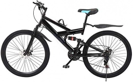 HFM Bike HFM Mountain Bikes Bicycle, 26in Carbon Steel Mountain Bike 21 Speed Bicycle Full Suspension MTB