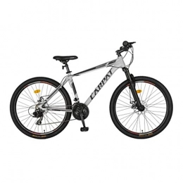 HGXC Bike HGXC Mountain Bike with Suspension Fork Lightweight Aluminum Frame Trail Bicycle 21 Speed Shifter for Men Women Adult (Color : Gray)