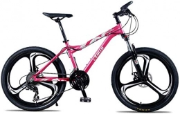 HongLianRiven Bike HongLianRiven BMX 24 Inch 27-Speed Mountain Bike Aluminum Alloy Full Frame Wheel Front Suspension Female Off-Road Student Shifting Adult Bicycle Disc Brake 6-20 (Color : Pink 8)