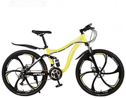 HongLianRiven Bike HongLianRiven BMX 26 Inch Mountain Bike Bicycle High-Carbon Steel Frame MTB Bikes Full Suspension Aluminum Alloy Wheels Double Disc Brake 5-29 (Color : D, Size : 27 speed)