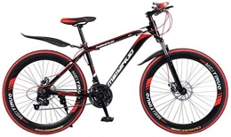 HongLianRiven Bike HongLianRiven BMX 26 Inch Mountain Bike, PVC And All Aluminum Pedals And Rubber Grip, High Carbon Steel And Aluminum Alloy Frame, Double Disc Brake 6-27 (Color : Red, Size : 21 speed)