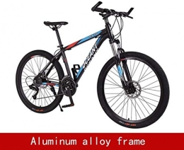 HongLianRiven Bike HongLianRiven BMX Bicycle, Mountain Bike, Road Bicycle, Hard Tail Bike, 26 / 24 Inch 21 Speed Bike, Aluminum Alloy Adult Bike, Colourful Bicycle 6-24 (Color : Black blue, Size : 26 inches)