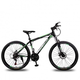 Huaatiear Adult Mountain Bikes Aluminum Alloy 26 Inch Mountain Bike with Suspension Double Disc Brake, 21 Speeds,Green