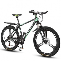 JACK'S CAT 3 Cutter Country Mountain Bike, 26 Inch Double Disc Brake, Country Gearshift Bicycle, Adult MTB with Adjustable Seat,Green,21 speed