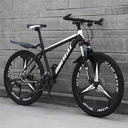 JACK'S CAT Bike JACK'S CAT Mens 26 Inch Mountain Bike with Disc Brake, High Carbon Steel Mountain Bikes Adult Mountain Bikes Men / Women (Black), Black, 26in 27speed