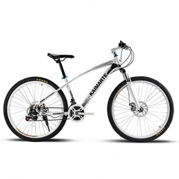 JACK'S CAT Mountain Bike JACK'S CAT Mountain Bike, Carbon Steel Frame Mountain Bike, Double Disc Brake and Anti-rust Surface, More Suitable for Outdoor Riding, White, 26in