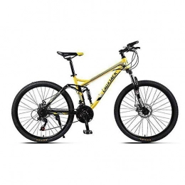 JAEJLQY Mountain Bike JAEJLQY Mountain bike 21 / 24 / 27 speeds Disc brakes Fat bike 26 inch 26x4.0 Fat Tire Snow Bicycle Oil spring fork, YellowA, 21