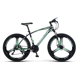 JAMCHE  JAMCHE 26 inch Mountain Bike All-Terrain Bicycle with Front Suspension Adult Road Bike for Men or Women / Green / 24 Speed