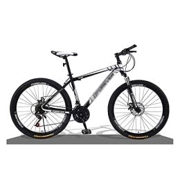 JAMCHE Mountain Bike JAMCHE 26 inch Mountain Bike Carbon Steel MTB Bicycle with Disc-Brake Suspension Fork Cycling Urban Commuter City Bicycle for a Path, Trail &Amp; Mountains / Black / 21 Speed