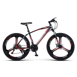 JAMCHE  JAMCHE 26 inch Mountain Bike Urban Commuter City Bicycle 21 / 24 / 27-Speed MTB Bicycle with Suspension Fork and Dual-Disc Brake / Red / 27 Speed