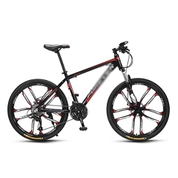 JAMCHE Mountain Bike JAMCHE Adult Mountain Bike 26" Wheels 27-Speed Shifters Derailleurs with Dual-Disc Brakes for Boys Girls Men and Wome / Red / 27 Speed