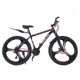 Jamiah  Jamiah 27.5 Inch Mountain Bike 3 Spoke Wheels Bicycle, 17.5 Inch Frame Mountain Bicycle - Shimano 21 Speeds Disc Brake (Red)