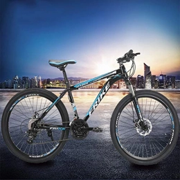 JIAO&M Mountain Bike JIAO&M Mountain Bike, Variable Speed Bike, Adult Male Dual Disc Brake Bicycle, Suspension Fork Shock Absorption Hardtail Mountain Bikes D 27-speed-26inch