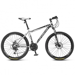 JIAOJIAO Mountain Bike JIAOJIAO Mountain Bike Bicycle Male Bicycle Female Student Off-Road Racing Adult Variable Speed Road Bike-Spoke Wheel White_26 Inch 21 Speed For Height 165-185Cm