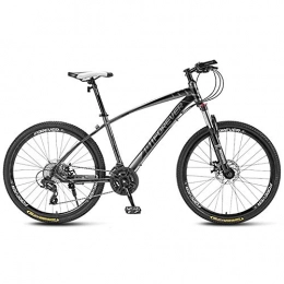 JIAOJIAO Mountain Bike JIAOJIAO Mountain bike bicycle male bicycle female student off-road racing adult variable speed road bike-Top spoke wheel black_24 inch 30 speed for height 150-170cm
