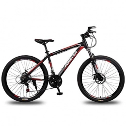 JLFSDB Mountain Bike JLFSDB Mountain Bike 24 / 26" Mountain Bicycles 21 Speeds Unisex MTB Bike Lightweight Aluminum Alloy Frame Front Suspension Double Disc Brake (Color : Red, Size : 26'')
