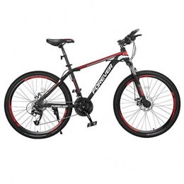 JLFSDB Mountain Bike JLFSDB Mountain Bike, 26 Inch Aluminium Alloy Frame Bicycles, Double Disc Brake And Front Suspension, Unisex (Color : Red, Size : 27 Speed)
