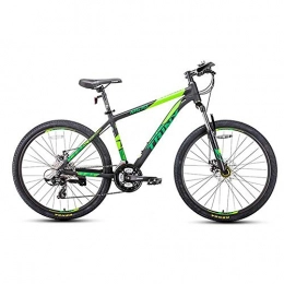 JLFSDB Mountain Bike JLFSDB Mountain Bike, 26 Inch Men / Women Wheel Bicycles, Ligntweight Aluminium Alloy Frame, Double Disc Brake Front Fork, 24 Speed (Color : Green)