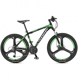 JLFSDB Bike JLFSDB Mountain Bike, 26 Inch Mountain Bicycles 27 Speeds MTB Lightweight Carbon Steel Frame Disc Brake Front Suspension (Color : Green)