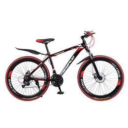 JLFSDB Mountain Bike JLFSDB Mountain Bike, 26 Inch Wheel, Lightweight Aluminium Alloy Frame Mountain Bicycles, Double Disc Brake And Front Fork (Color : Black, Size : 27-speed)