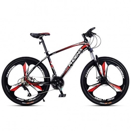 JLFSDB Mountain Bike JLFSDB Mountain Bike, 26'' Mountain Bicycles 27 Speeds Lightweight Aluminium Alloy Frame Disc Brake Front Suspension (Color : Red)