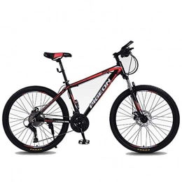 JLFSDB Bike JLFSDB Mountain Bike 26" Off-road Mountain Bicycles 24 / 27 / 30 Variable Speeds For Adult Teens Bike Lightweight Aluminium Alloy Frame (Color : Red, Size : 27speed)