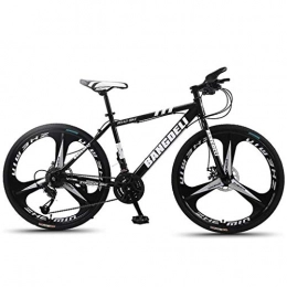 JLFSDB Mountain Bike JLFSDB Mountain Bike 26" Women / Men Mountain Bicycles 21 / 24 / 27 / 30 Speed Lightweight Carbon Steel Frame Dual Suspension Disc Brake (Color : Black, Size : 21speed)