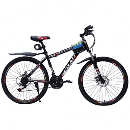 JLFSDB Mountain Bike JLFSDB Mountain Bike 26" Women / Men Mountain Bicycles 21 / 24 / 27 Speed Lightweight Carbon Steel Frame Dual Suspension Disc Brake With Fender (Color : C, Size : 21speed)