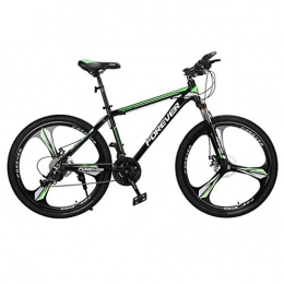 JLFSDB Mountain Bike JLFSDB Mountain Bike, Aluminium Alloy Frame, Men / Women 26 Inch Mag Wheel, Double Disc Brake And Front Suspension (Color : Green, Size : 27 Speed)