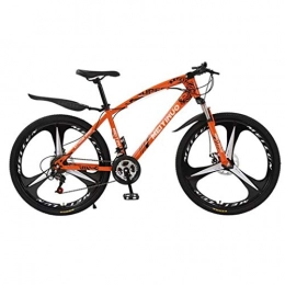 JLFSDB Mountain Bike JLFSDB Mountain Bike, Women / Men 26 Inch Wheel Bicycle Carbon Steel Frame Bicycles, Double Disc Brake And Shockproof Front Fork (Color : Orange, Size : 24-speed)