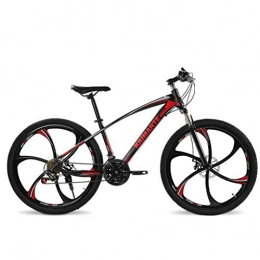JLFSDB Bike JLFSDB Mountain Bikes Bicycle MTB Ravine Bike 26 Inch Dual Disc Brake Front Suspension Mountain Bicycles, 21 24 27 speeds Carbon Steel Frame Hardtail Mountain Bikes (Color : Red, Size : 21 Speed)