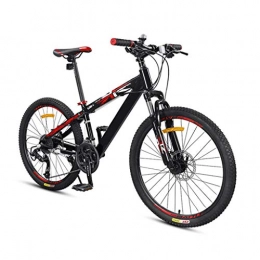 JXJ Bike JXJ 24 Inch Mountain Trail Bike Aluminum Frame Full Suspension Bicycles 27 Speed ​​dual Disc Brakes Bicycles for Adult Teens