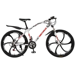 Kays Mountain Bike Kays 26 In Wheel Dual Full Suspension 21 / 24 / 27 Speed Mountain Bike Carbon Steel Frame With Disc Brakes For A Path, Trail & Mountains(Size:24 Speed, Color:White)