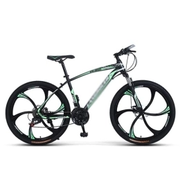 Kays Mountain Bike Kays 26 Inch Adult Mountain Bike Steel Frame Bicycle Front Suspension Mountain Bicycle For A Path, Trail & Mountains(Size:24 Speed, Color:Green)