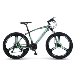Kays Mountain Bike Kays 26 Inch Mountain Bike Carbon Steel MTB Bicycle With Disc-Brake Suspension Fork Cycling Urban Commuter City Bicycle Suitable For Men And Women Cycling Enthusiasts(Size:27 Speed, Color:Green)