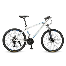 Kays Mountain Bike Kays 26 Inch Mountain Bike Carbon Steel MTB Bicycle With Dual Disc Brakes Cycling Urban Commuter City Bicycle For Adults Mens Womens(Size:27 Speed, Color:Blue)