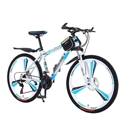 Kays Mountain Bike Kays 26 Inch Wheel 21 Speed Mountain Bike Carbon Steel Frame With Disc Brake And Suspension Fork For A Path, Trail & Mountains(Size:21 Speed, Color:White)