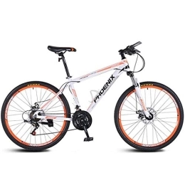 Kays Mountain Bike Kays Mountain Bike, Aluminium Alloy Frame Unisex Hardtail Bicycles, Double Disc Brake Front Suspension, 26 / 27.5 Inch Wheels (Color : Orange, Size : 26inch)