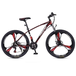 Kays Mountain Bike Kays Mountain Bike, Carbon Steel Frame Men / Women Hardtail Bicycles, Dual Disc Brake Front Suspension, 26 / 27.5 Inch Wheel (Color : Red, Size : 27.5inch)