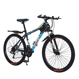 Kays Mountain Bike Kays Mountain Bike For Mens Womens Adults, 21 Speeds Disc Brake Mountain Road Bicycles, Carbon Steel Frame, 26 Inches Wheel Mountain Bicycles(Size:27 Speed, Color:Blue)